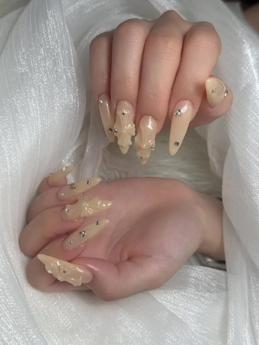 ネイル 水色 マグネットネイル ニュアンスネイル オフィスネイル ワンカラーネイル ハンドネイル Squen Nail shinjukuのネイルデザイン