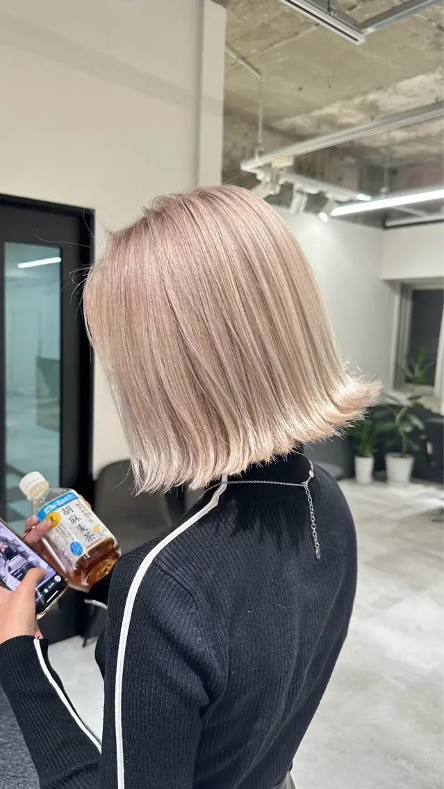 🔥U-20ミニモ学割🧑🎓🔥Wカラー➕最高級✨美髪4stepトリートメント💇🏻♀️✨ ロング料金なし‼️の写真