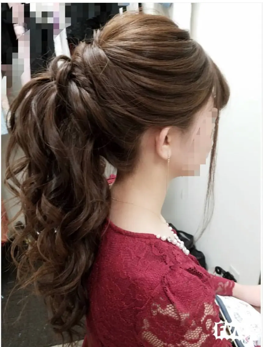 ヘアセット時間外9時​〜​18時以外（時間によって料金変動あり）の写真