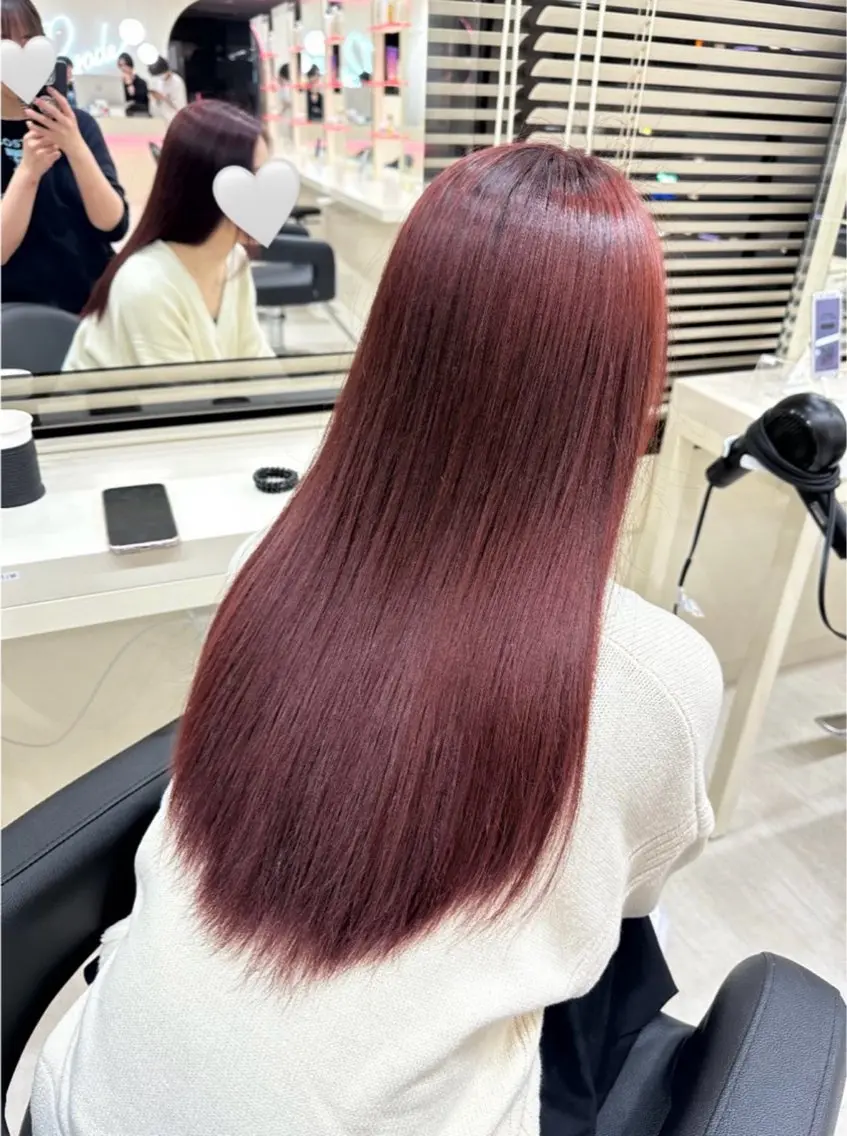 ロング カラー ヘアアレンジ ヘアカラー 🎀 yuuka🎀のヘアスタイル