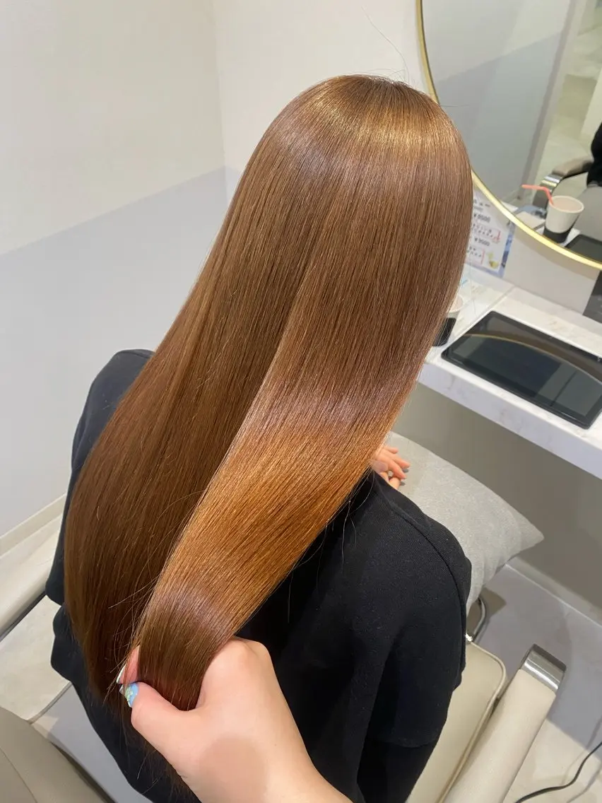 ロング カラー ベージュカラー ブリーチ ブラウンカラー 韓国ヘア・カラー 🩵SHIZUKUのヘアスタイル