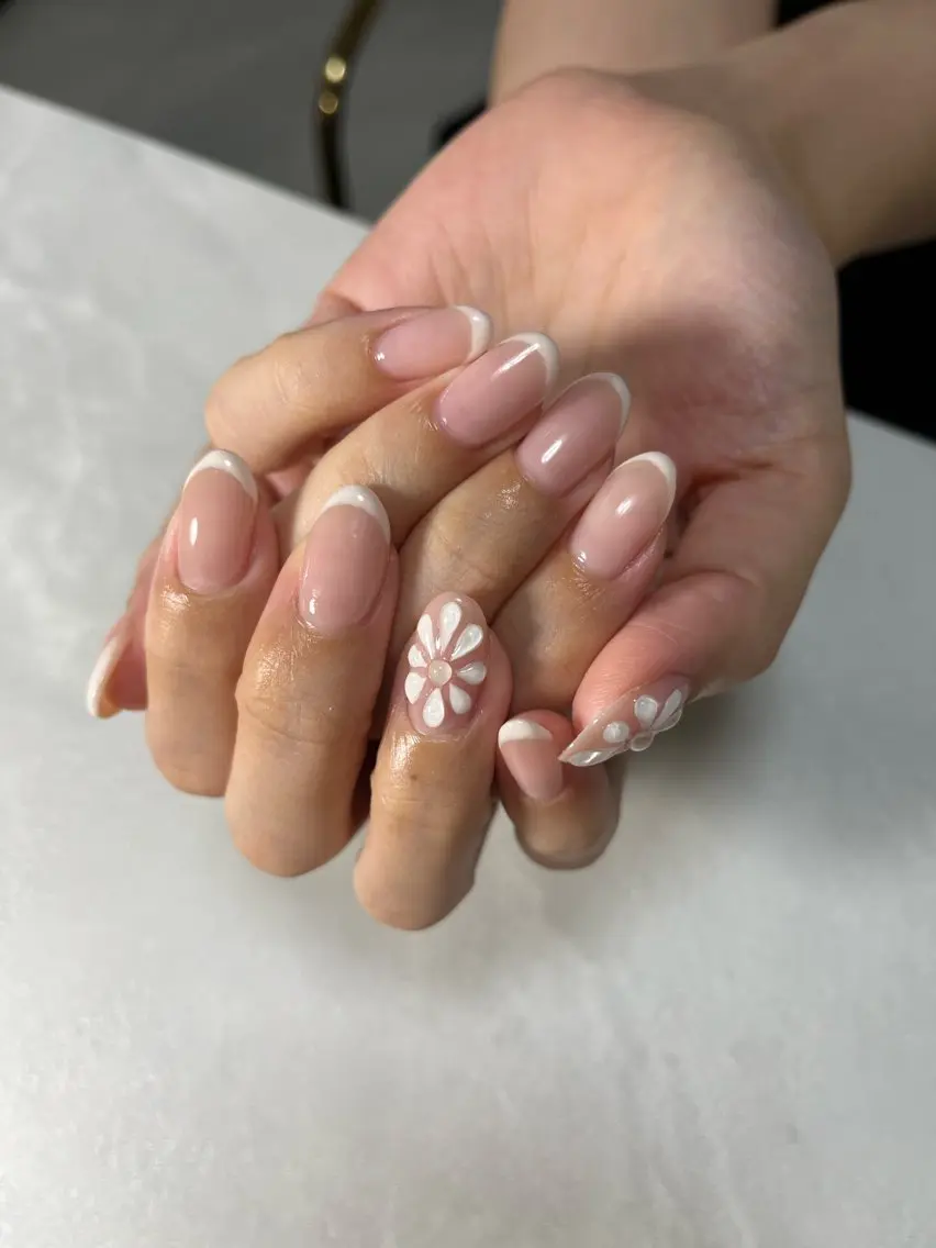 ネイル フラワーネイル ぷっくりネイル SAKU nail 作島茜のネイルデザイン
