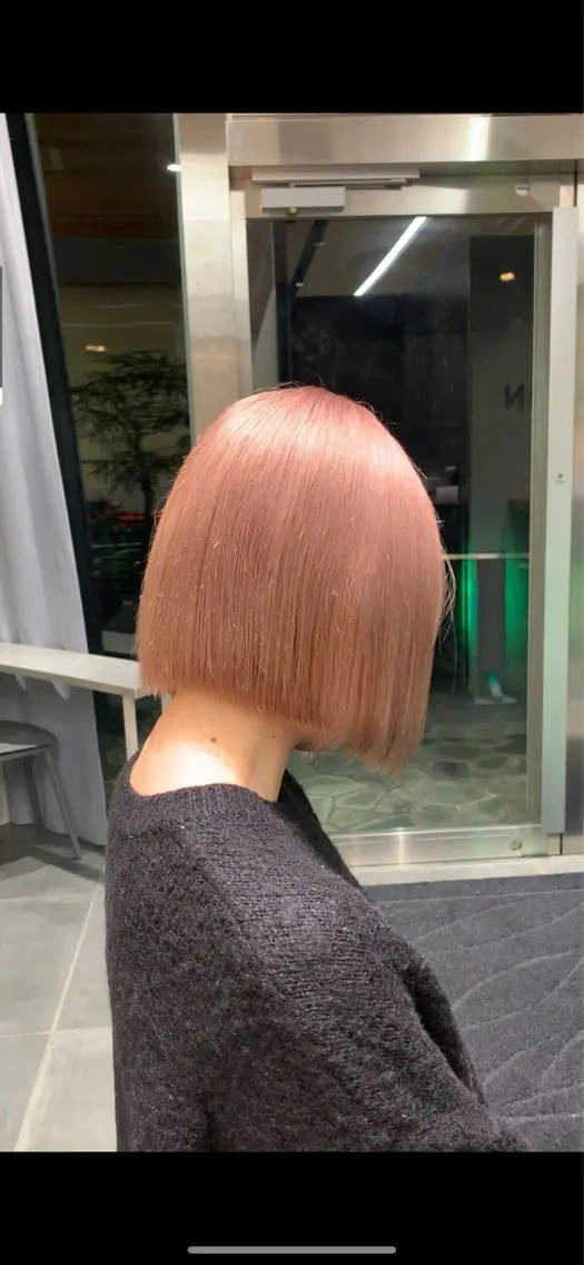 ミディアム カラー カット ヘアカラー トリートメント れい🫧 ハイトーン特化のヘアスタイル