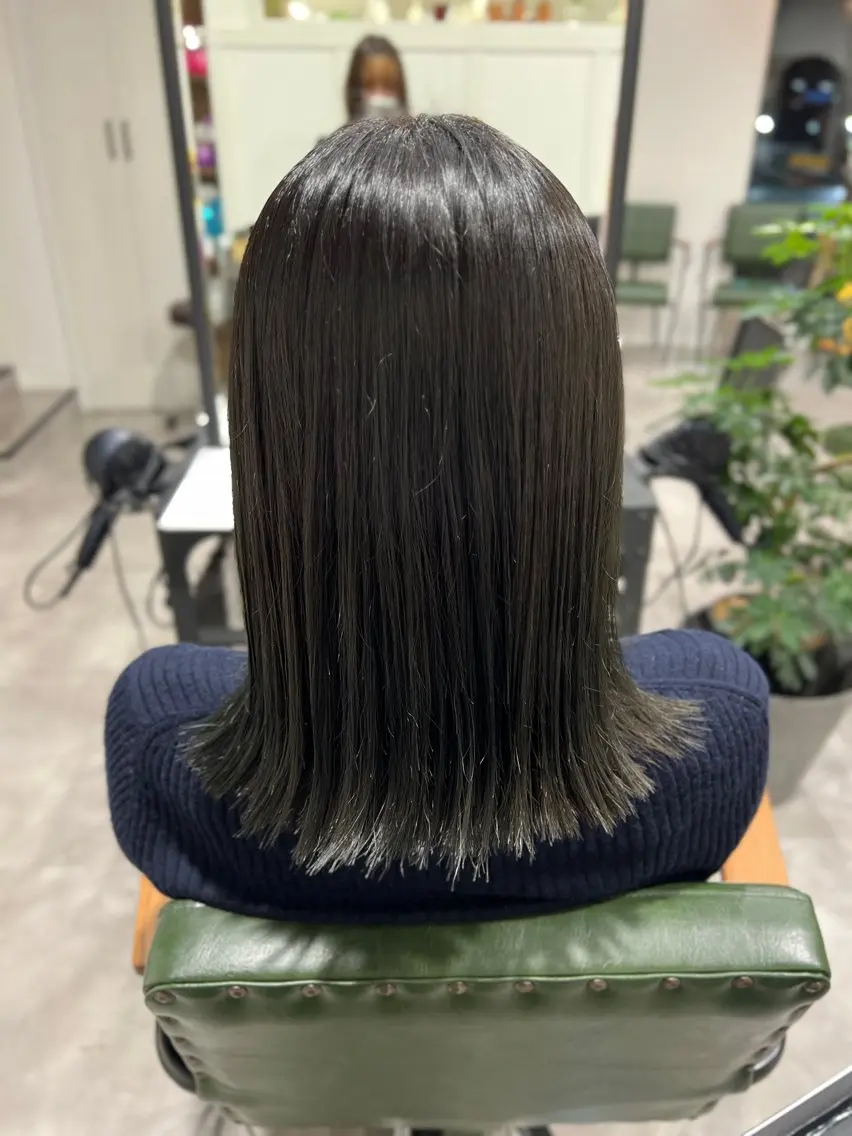 ミディアム カラー ヘアカラー 艶カラー透明感カラー まいか🫧‪のヘアスタイル