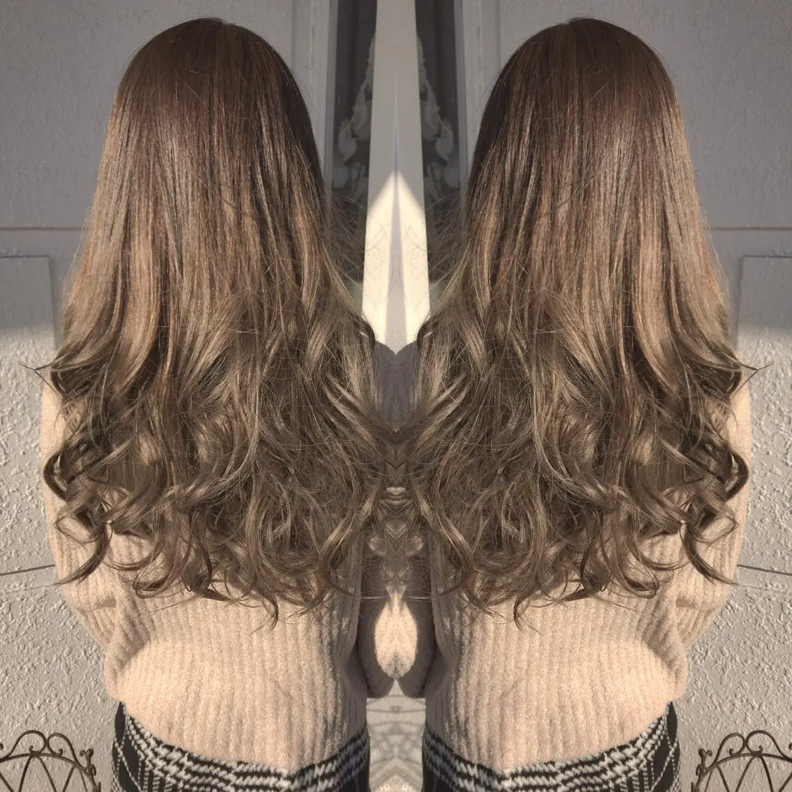 ロング カラー レイヤーカット匠 イソザキノリユキのヘアスタイル