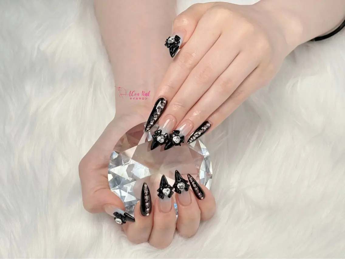 ネイル 桜ネイル 長さ出し フラワーネイル フレンチネイル ジェルネイル ハンドネイル ACon NailSalonのネイルデザイン