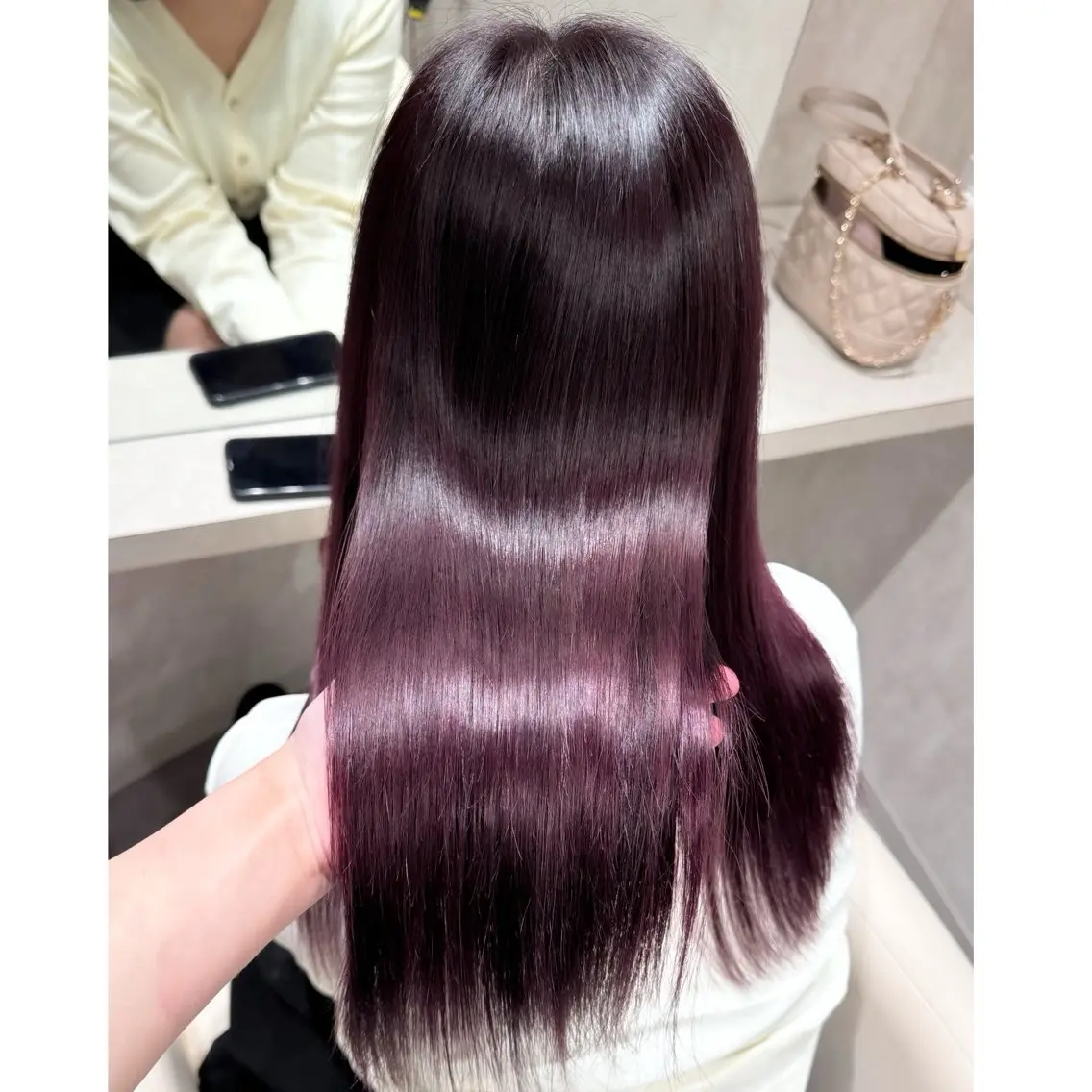 ロング カラー ブリーチ ヘアカラー トリートメント miyu /トレンド カラー×艶髪のヘアスタイル