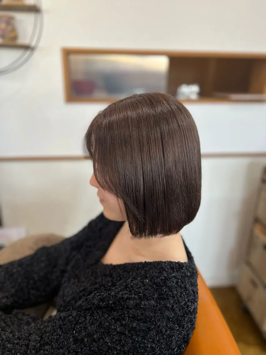 ショート カラー ブラウンカラー チョコレートブラウン カット ヘアカラー トリートメント 勢力 星南のヘアスタイル