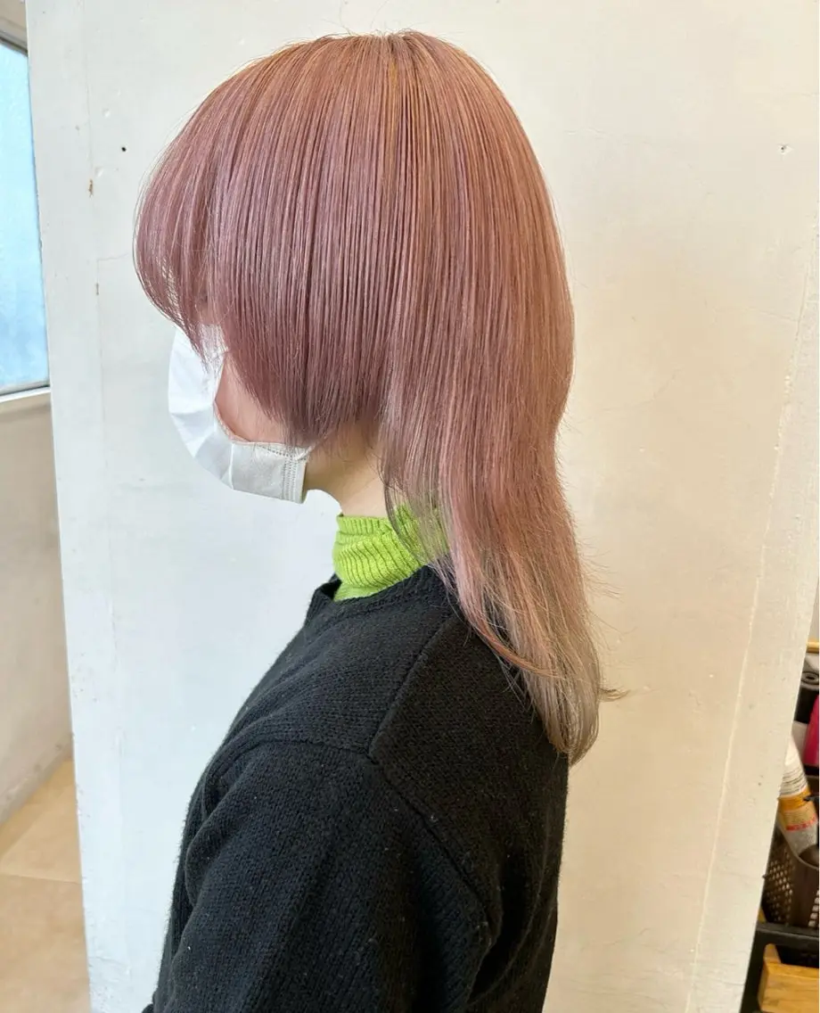 ミディアム ヘアカラー ゆうき あすかのヘアスタイル