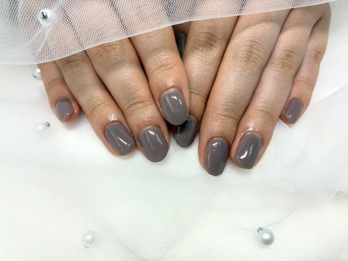 ネイル ワンカラーネイル miku jr nailstのネイルデザイン