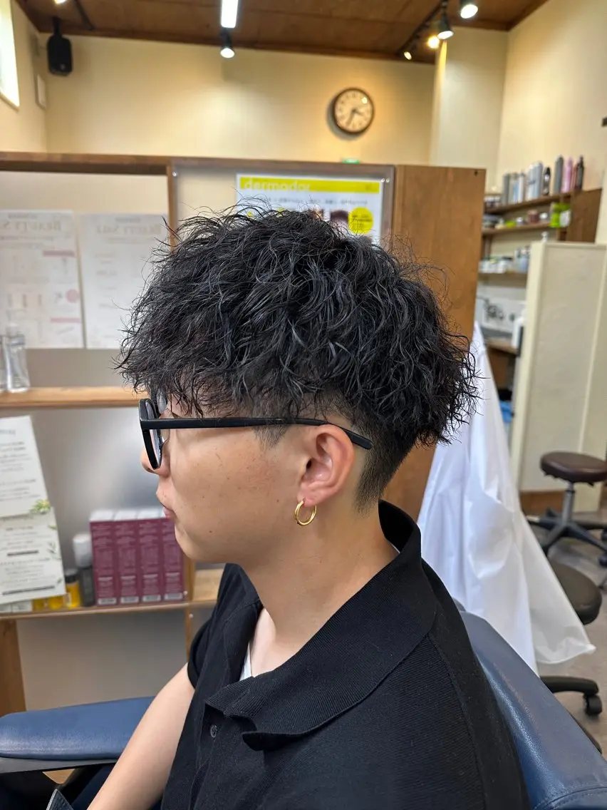 ショート カット パーマ パーマ/フェード メンズ特化 松本大輝のヘアスタイル