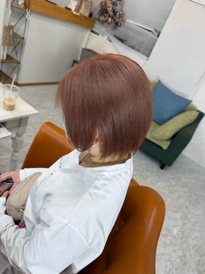 ショート ボブ ヘアカラー トリートメント MAEDA YUKIのヘアスタイル