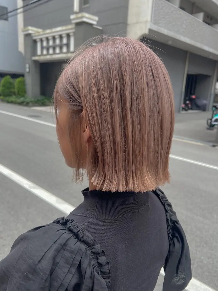ショート カラー 谷町/Le'a /竹原しおなのヘアスタイル