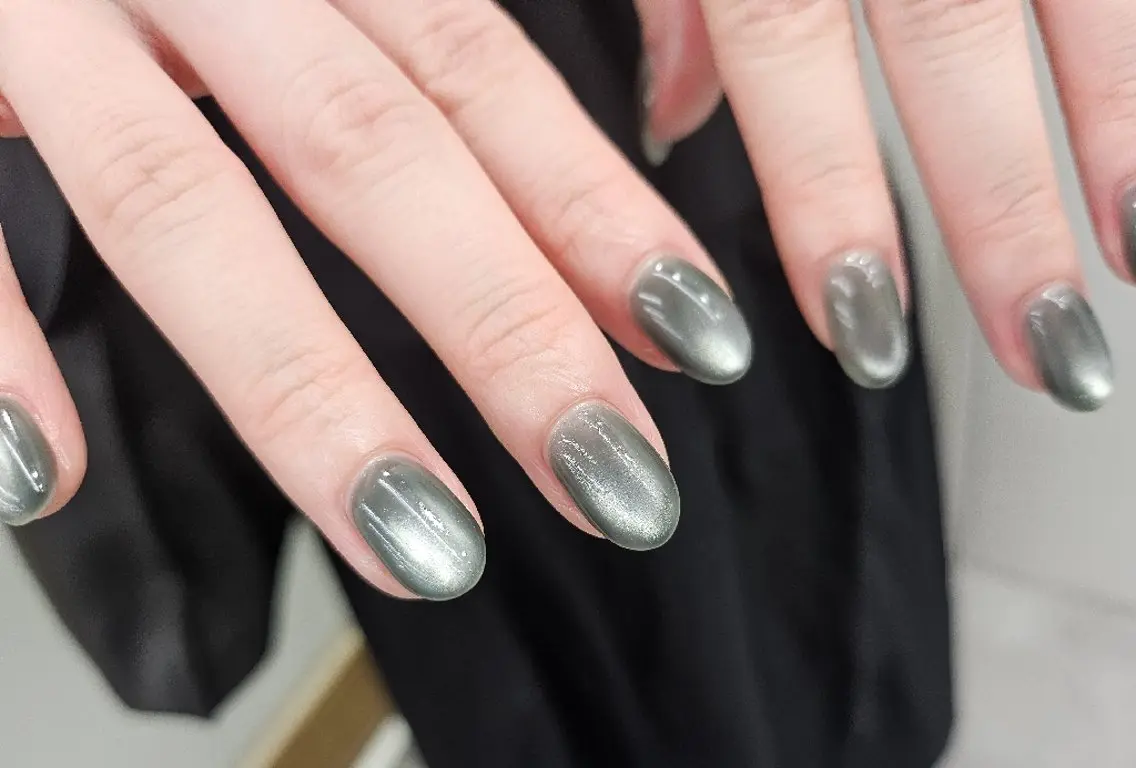 ネイル ジェルネイル マグネットネイル オフィスネイル パラジェル シンプルネイル ハンドネイル puku nail 🌼kazu🌼のネイルデザイン