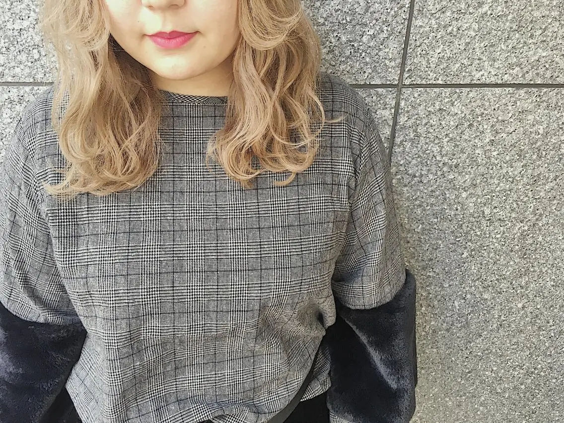 ミディアム カラー カラーモデル募集中 美容室ハピスのヘアスタイル