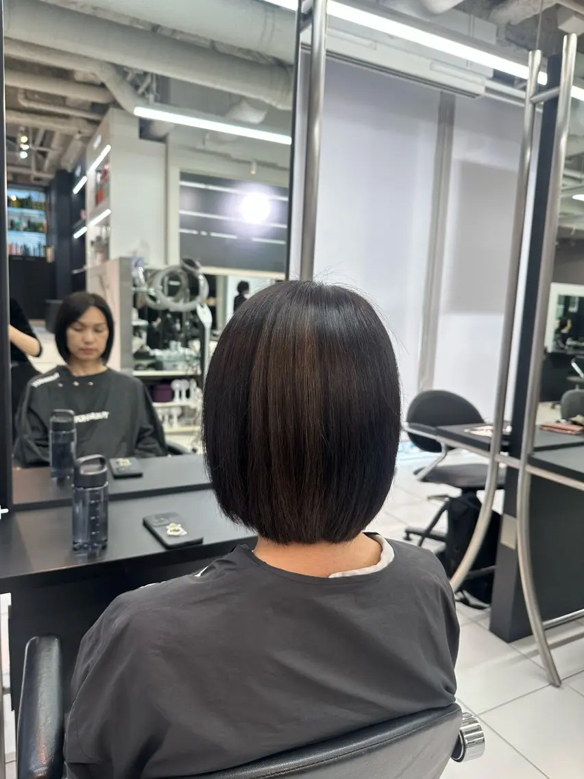 ショート ボブ はにいレイヤーカット モデル募集中のヘアスタイル