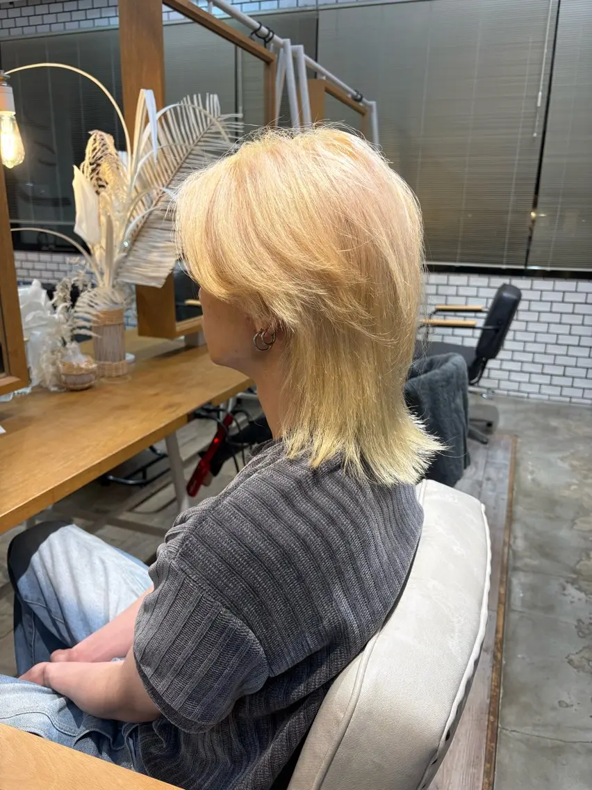 カラー メンズ ダブルカラー reefur マリナのヘアスタイル
