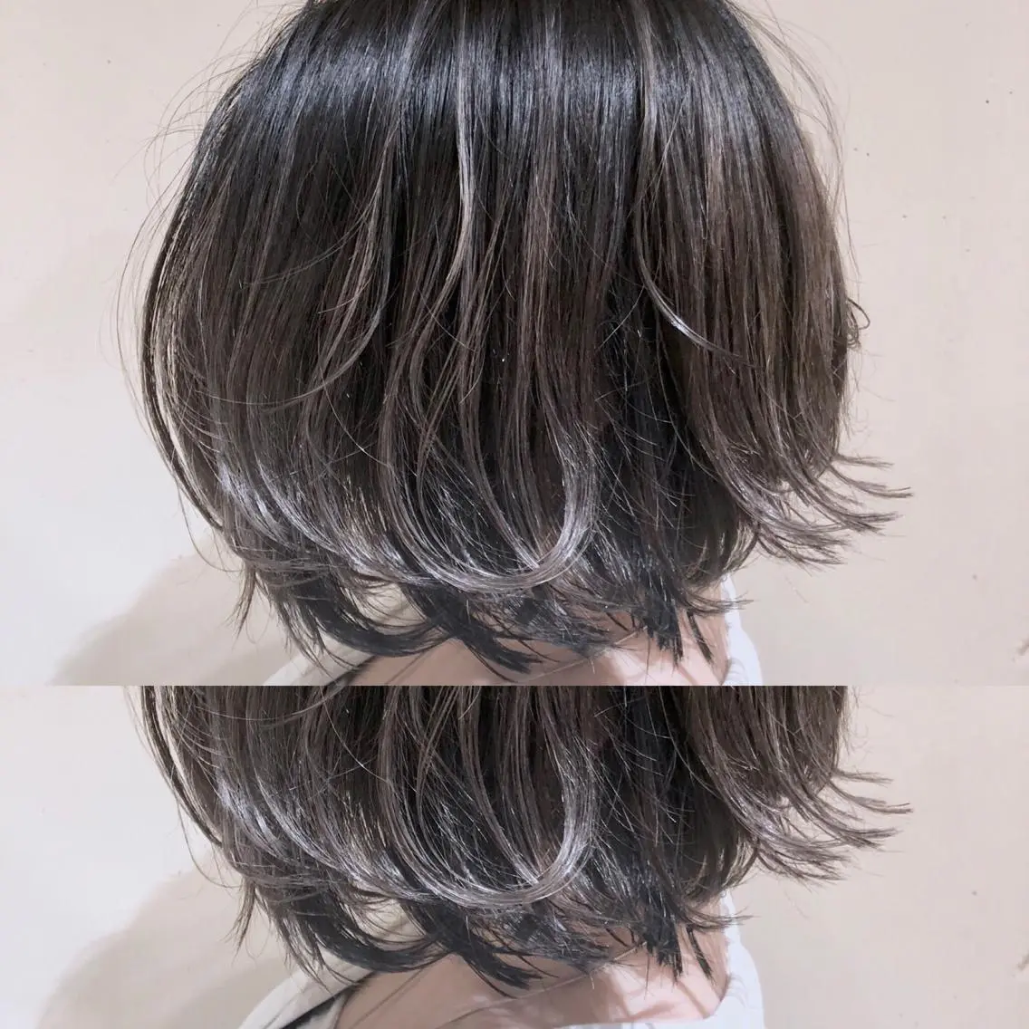 ショート カラー パーマ ヘアアレンジ 切りっぱなしボブ ベージュカラー ブリーチ ブルーカラー ブラウンカラー 【ツヤ髪美容師】 ツダケイスケのヘアスタイル
