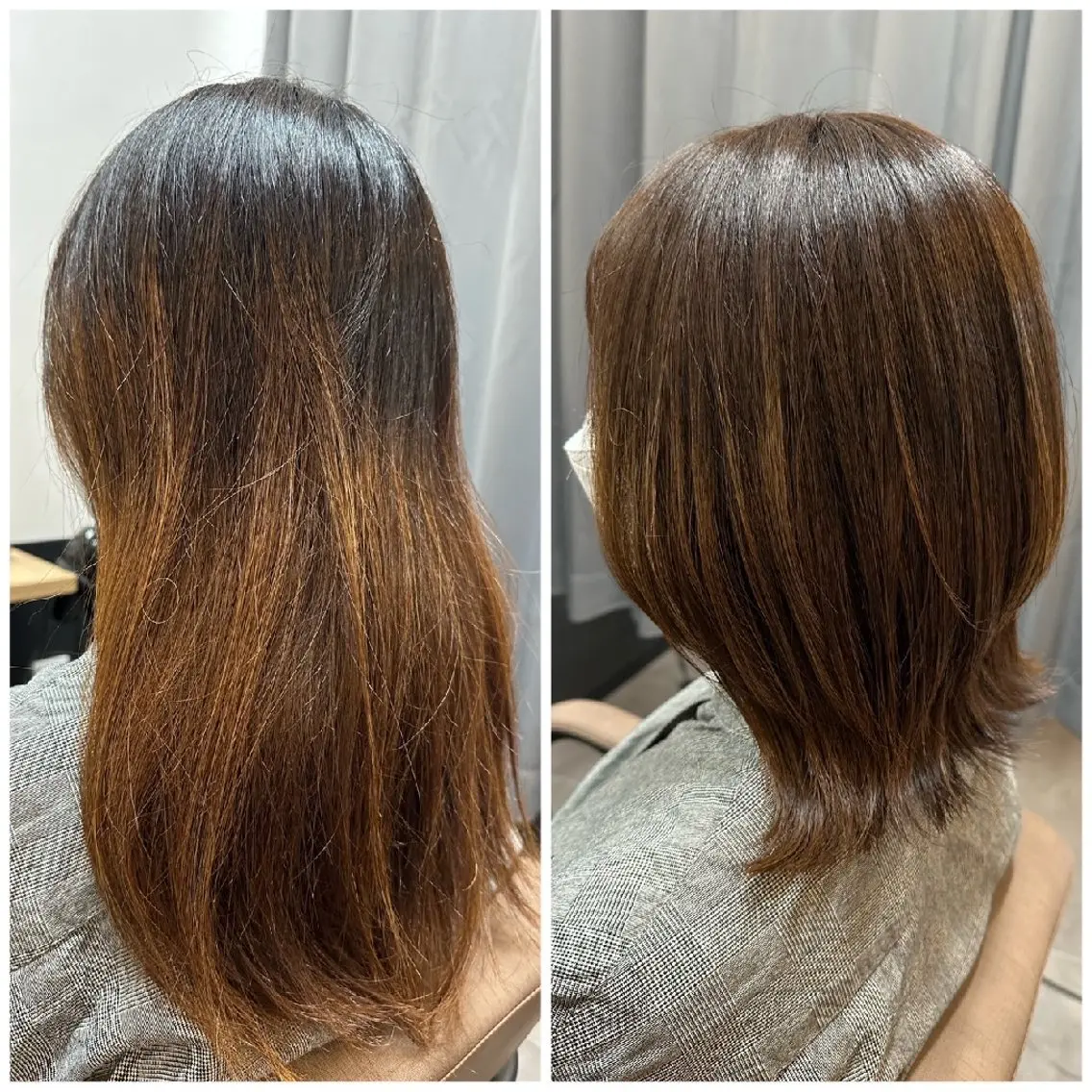 ミディアム カラー カット ヘアカラー トリートメント TELAHAIR 船橋のヘアスタイル