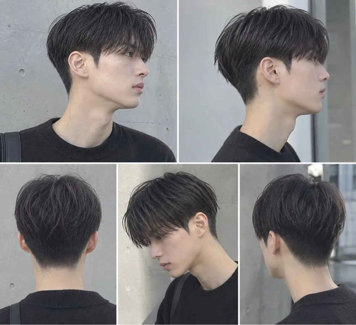 メンズ 🫧ロングレイヤー 韓国透明感カラー🫧のヘアスタイル