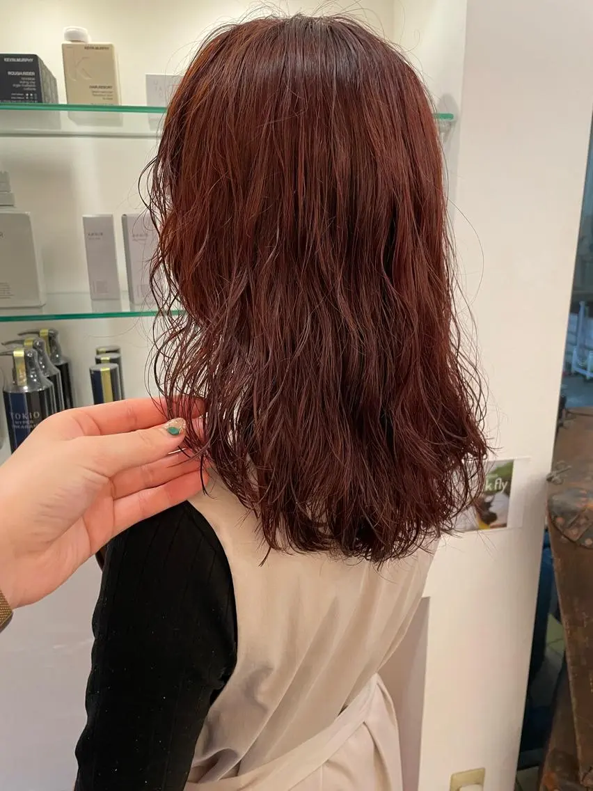 【仕上がりスタイル撮影OKの方限定】カット+ミディアムパーマ🧸💛の写真