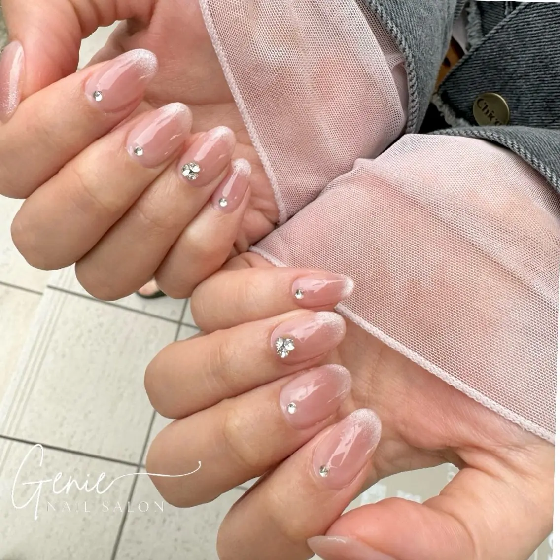 ネイル チークネイル マグネットネイル ハンドネイル Nail salon Genieのネイルデザイン