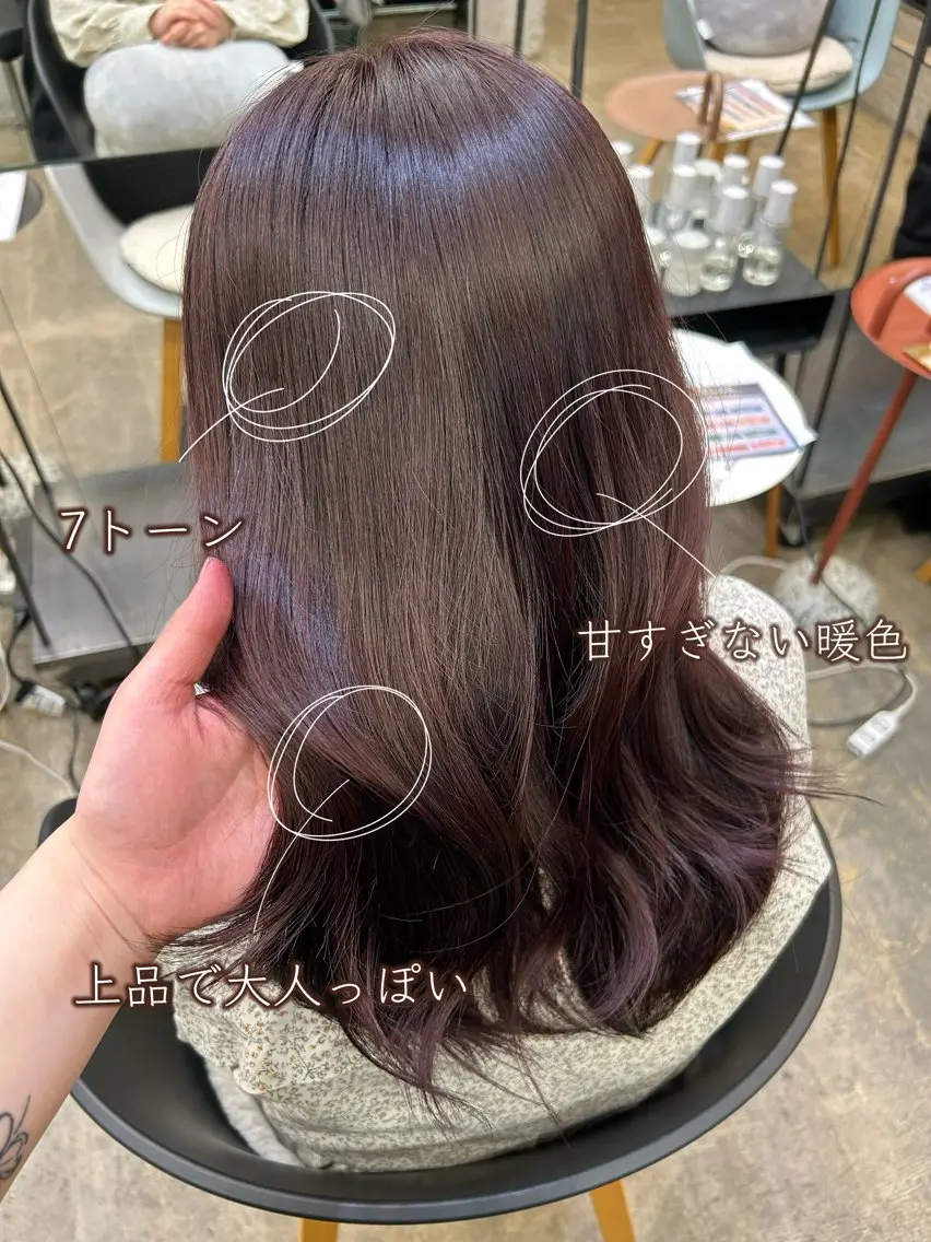 ロング レイヤーカット/ 透明感カラー/真菜のヘアスタイル