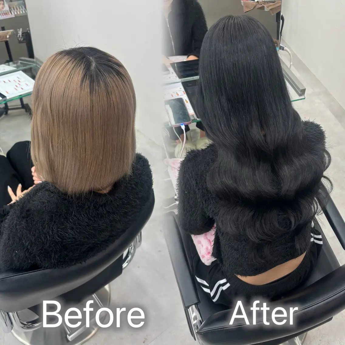 ロング カラー ヘアアレンジ メンズ カット ヘアカラー エクステ ヘアセット 羽エク指名No1✨️ シールエク🌙しぇるのヘアスタイル