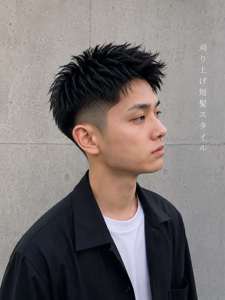 メンズ スパイキーショート 刈り上げ 🌟似合わせカット No.1🌟ホノのヘアスタイル