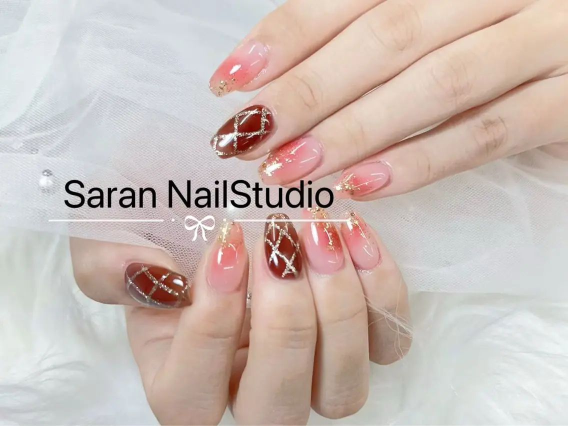ネイル ハンドネイル miho💦 Saran nailのネイルデザイン