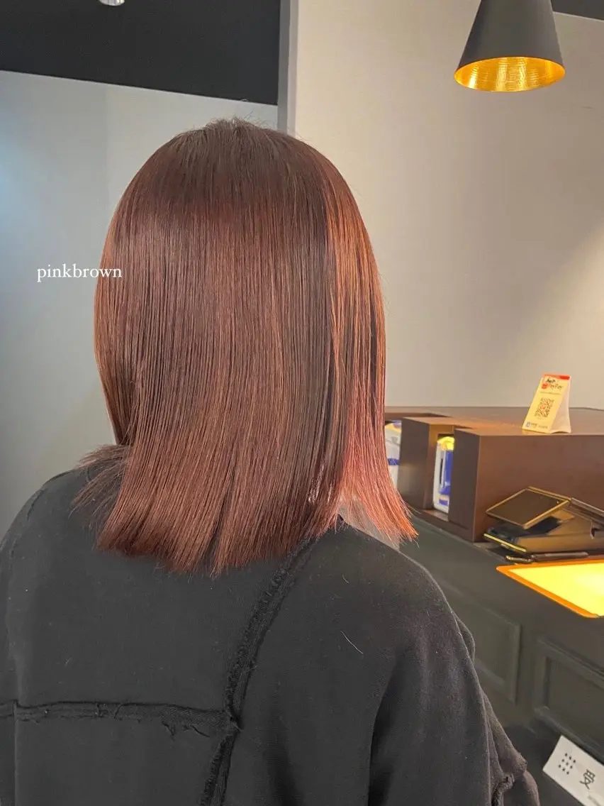 ミディアム カット ヘアカラー トリートメント KANA🌷 髪質改善のヘアスタイル