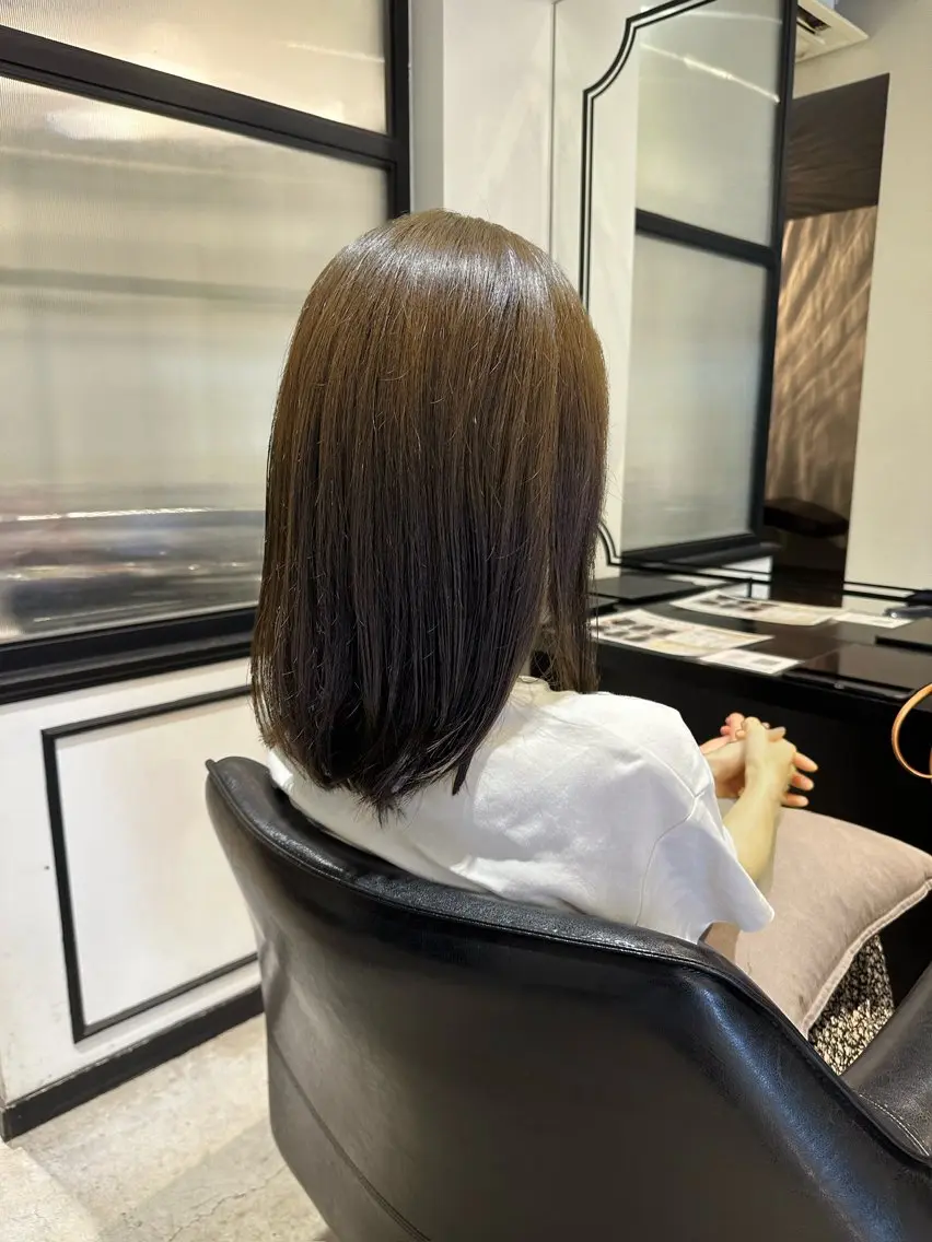ミディアム カラー TR付きカット無料✨ ✨いのうえもなみのヘアスタイル