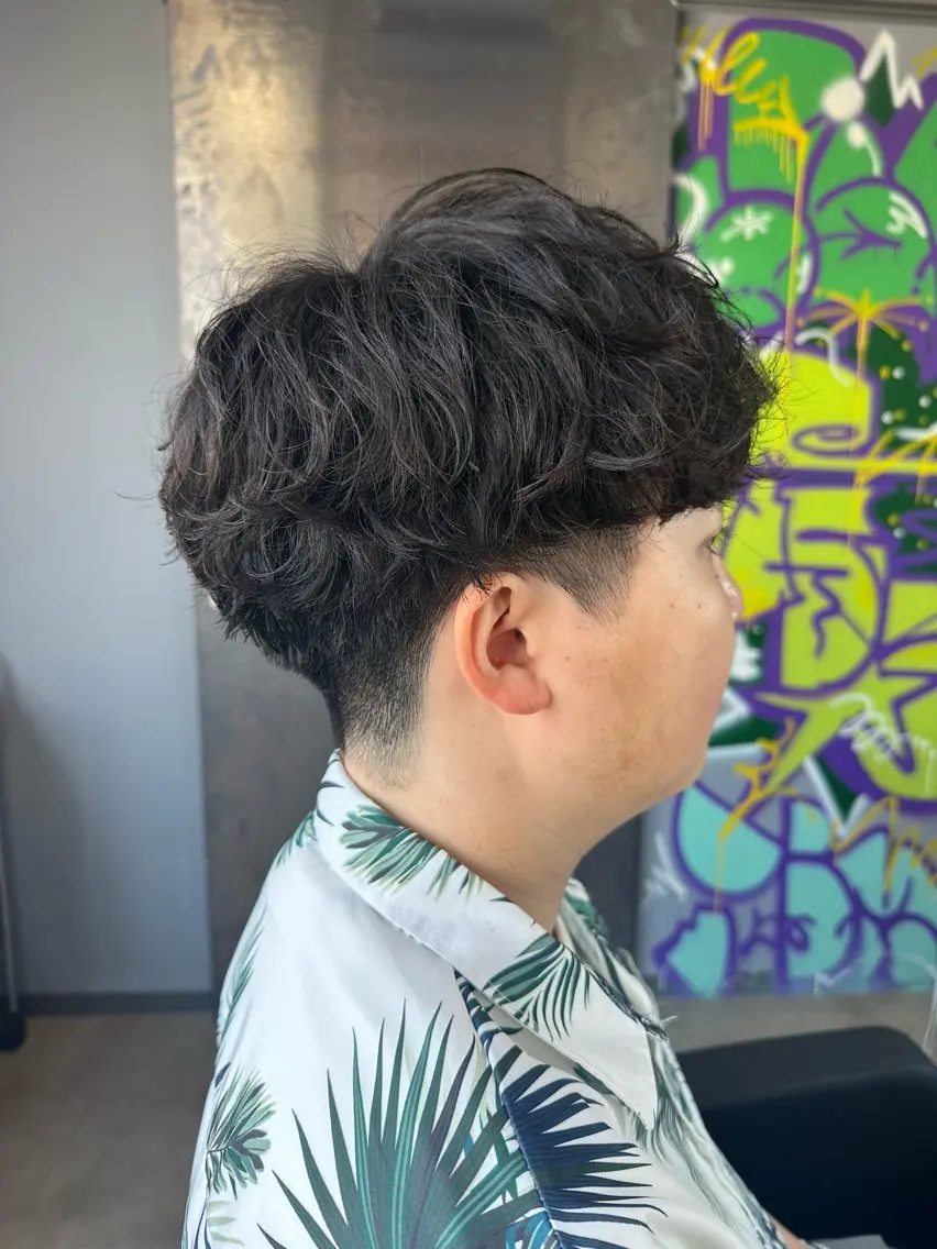 パーマ メンズ メンズパーマ カット パーマ ひめ 𓍯のヘアスタイル