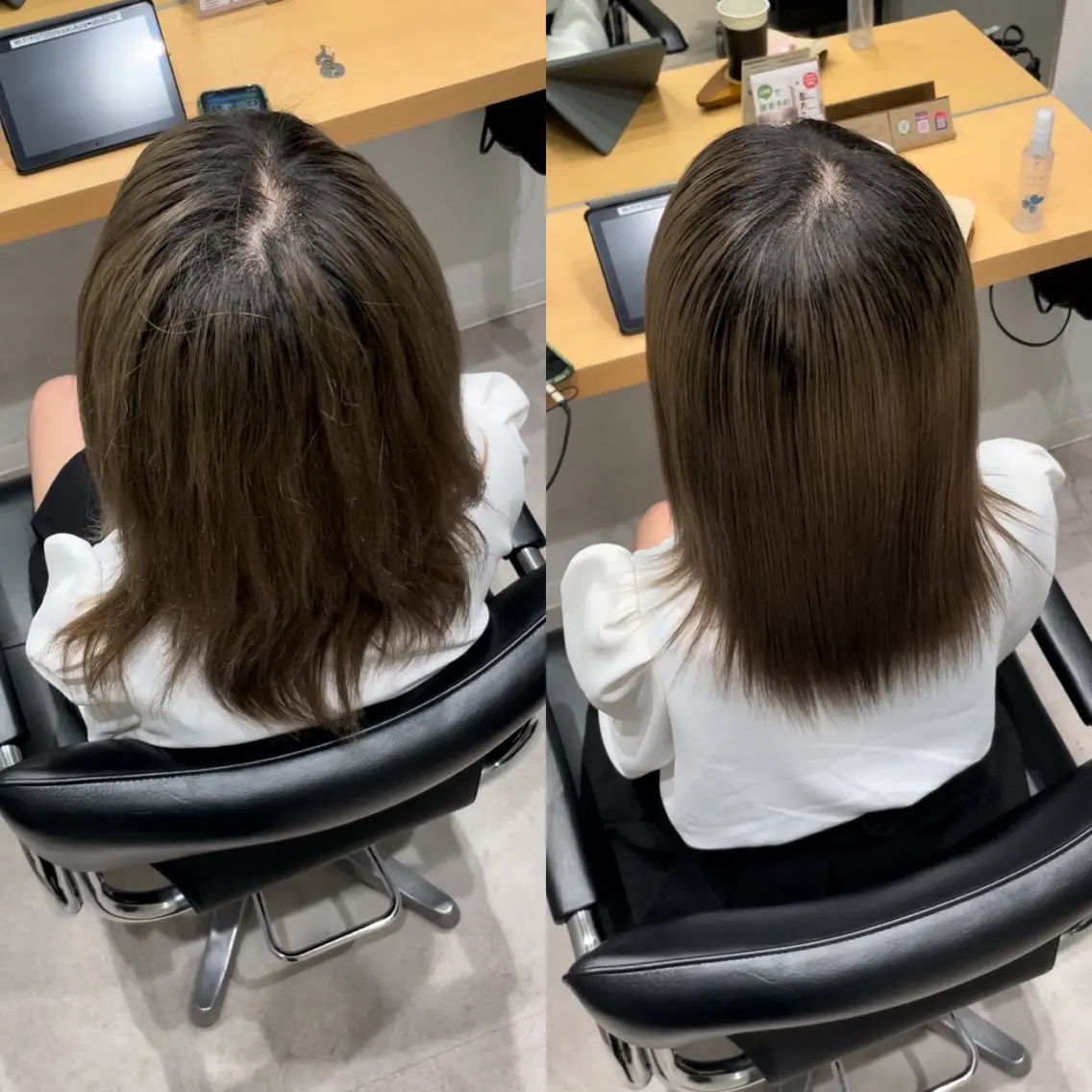セミロング 髪質改善 トリートメント 髪質改善ヘアケア 艶髪特化/上田のヘアスタイル