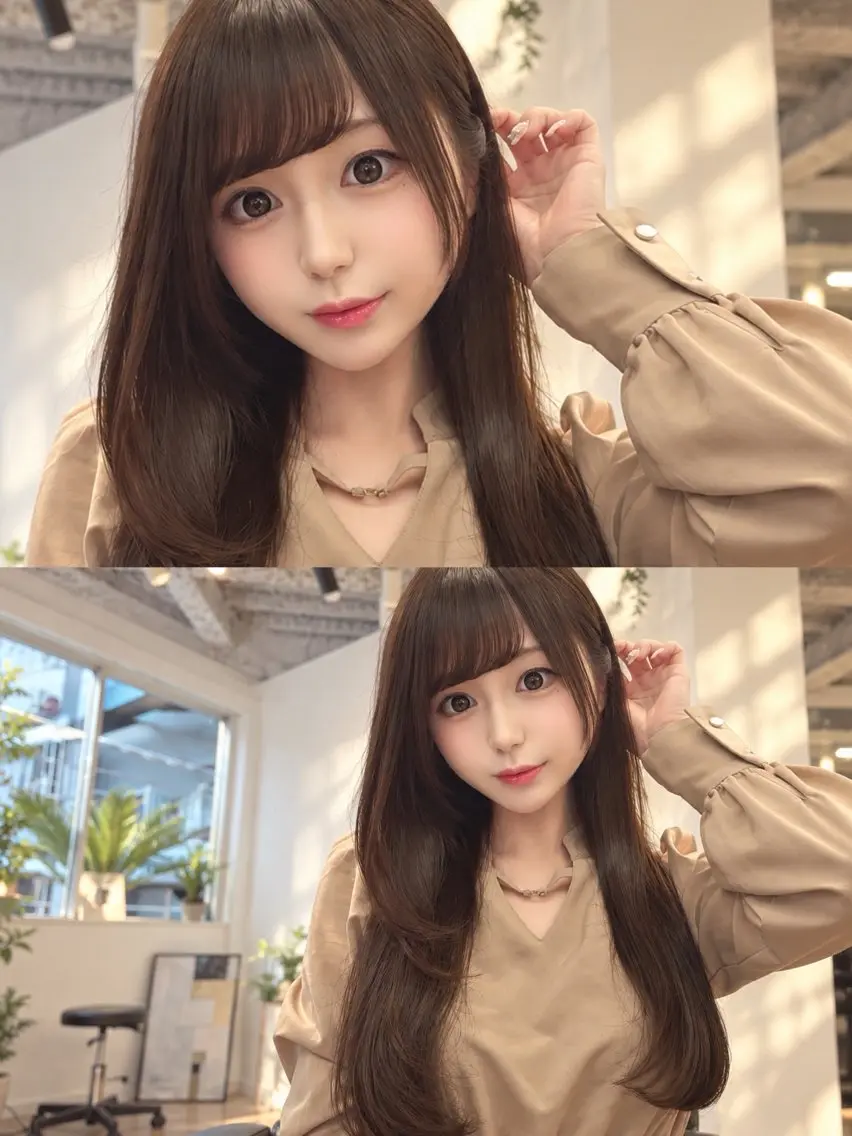 セミロング カラー ブラウンカラー 透明感カラー カット ヘアカラー トリートメント 渋谷レイヤーカット❌ 縮毛矯正専門/武田涼のヘアスタイル