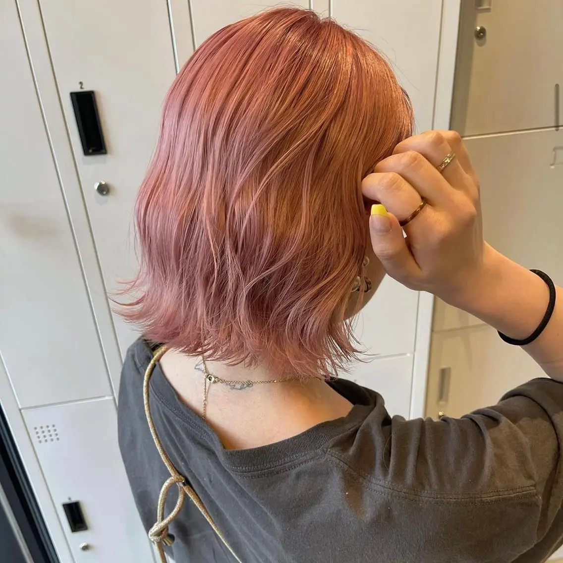 カラー ハイトーンカラー ピンクカラー .sirohair momoka🫧のヘアスタイル