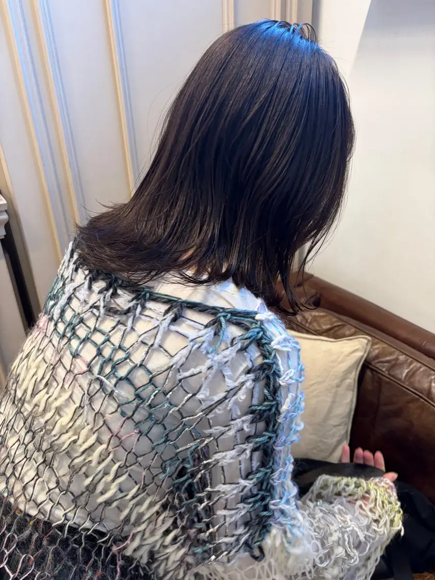 ミディアム カラー ブラウンカラー グレージュ ヘアカラー トリートメント 赤み消しカラー/ ナチュラル/トモキのヘアスタイル
