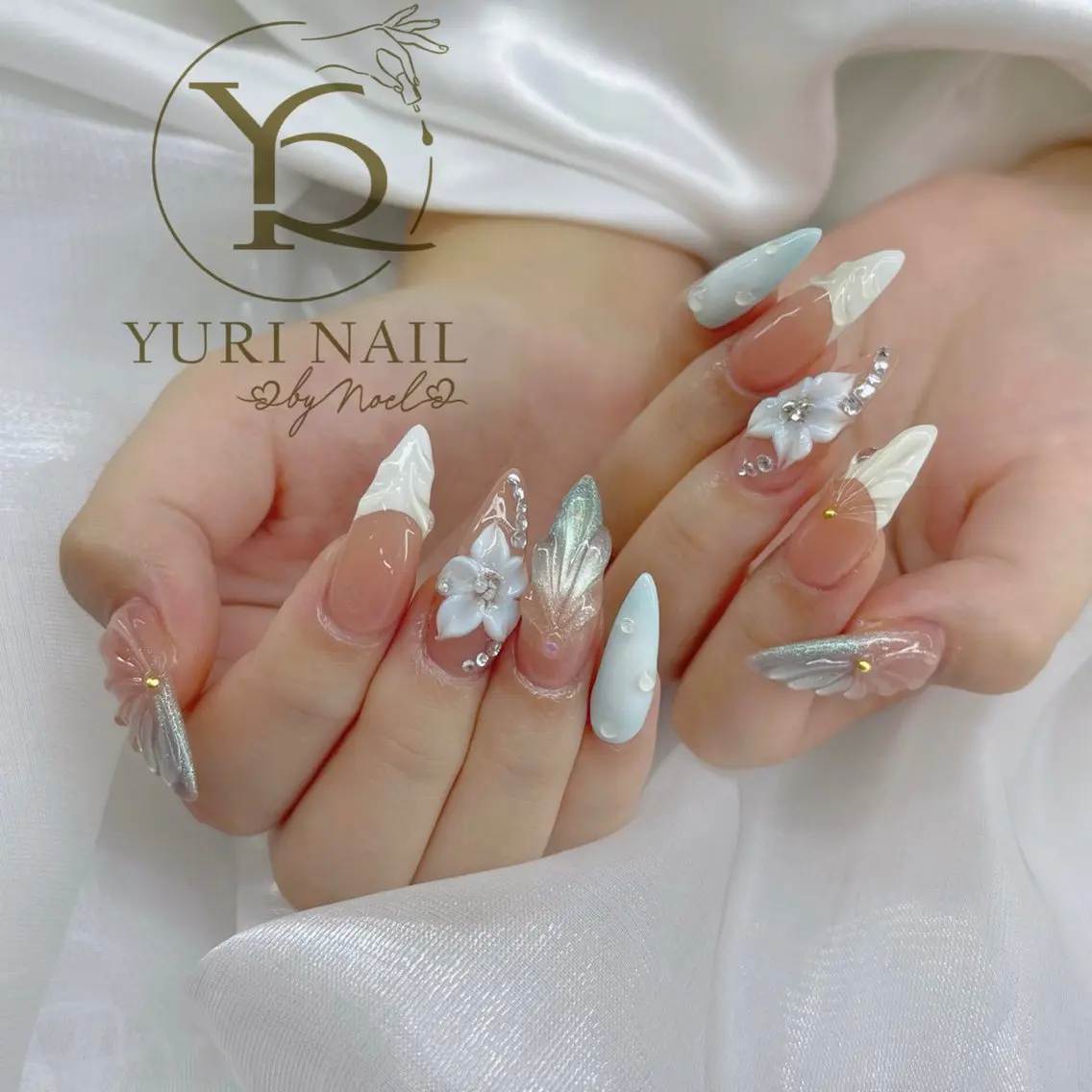 ネイル チークネイル フットネイル フレンチネイル グラデーション キラキラネイル ハンドネイル フットネイル ハンドケア YURI Nail Funabashiのネイルデザイン