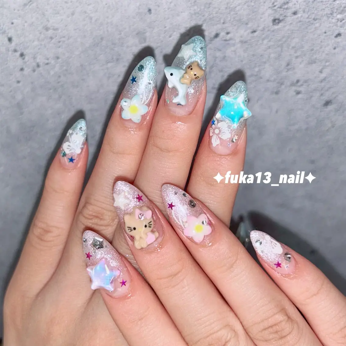 ネイル 夏ネイル ハンドネイル Nail♡Fuka. /7月予約受付中のネイルデザイン