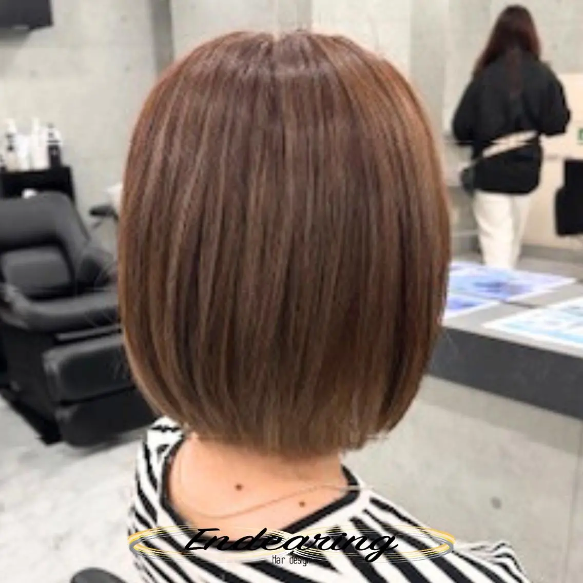 カラー 透明感カラー グレージュ ボブ カット ヘアカラー Endearing 銀座/レイヤーカットのヘアスタイル