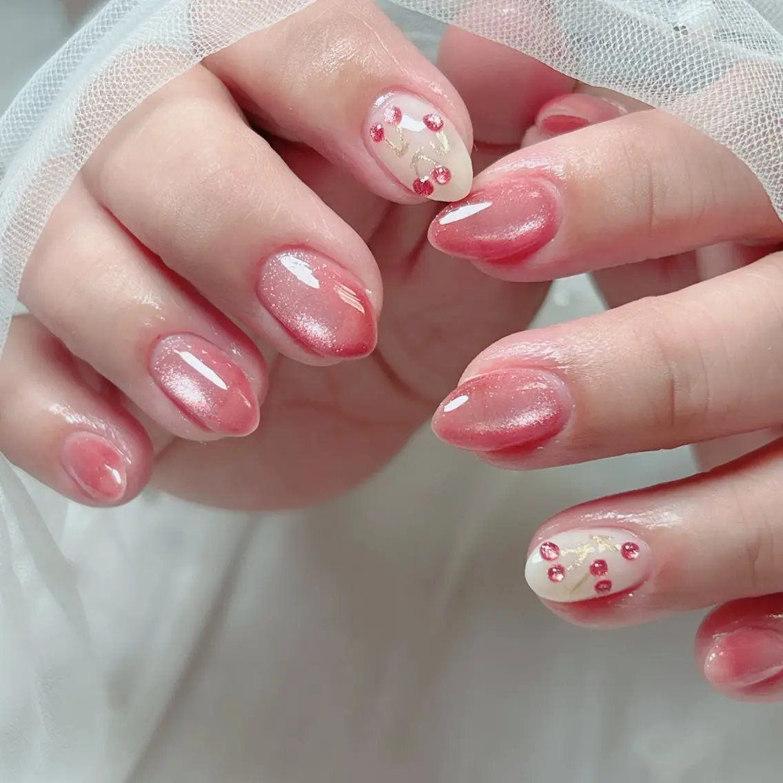 ネイル ジェルネイル 韓国ネイル ニュアンスネイル シンプルネイル ワンホンネイル ハンドネイル Cute Tips nailのネイルデザイン