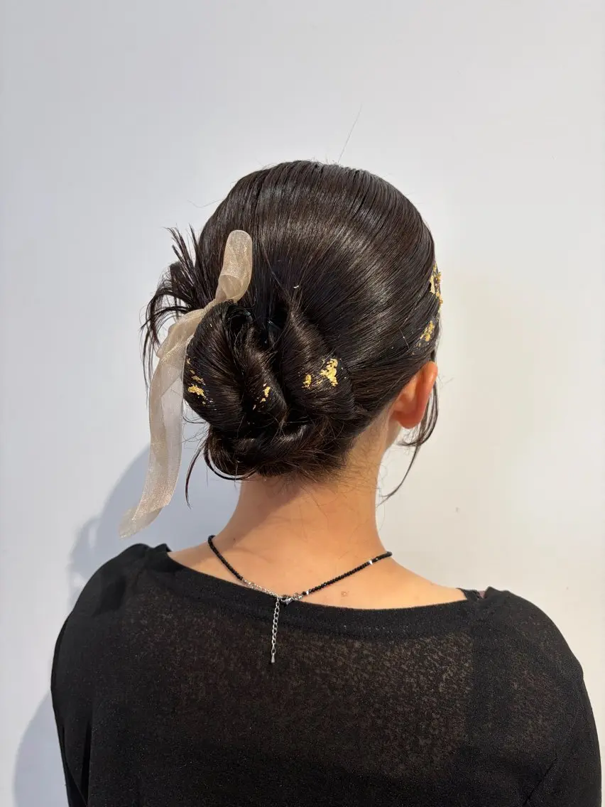 ミディアム ヘアアレンジ ショートボブ ボブレイヤー ボブ 顔周りカット 韓国風ヘア ヘアセット fulam － KAEDEのヘアスタイル