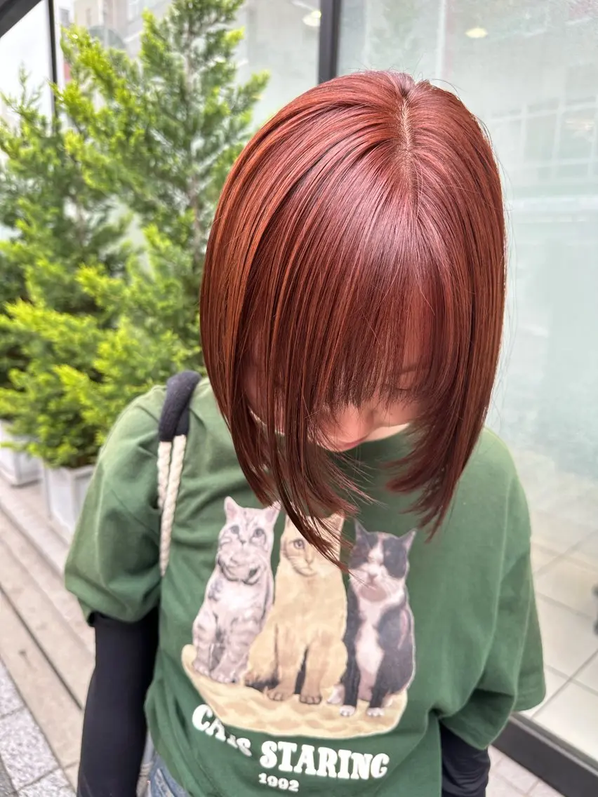 【ご新規様】🧡ブリーチなしダブルカラー+内部補修トリートメント🧡の写真
