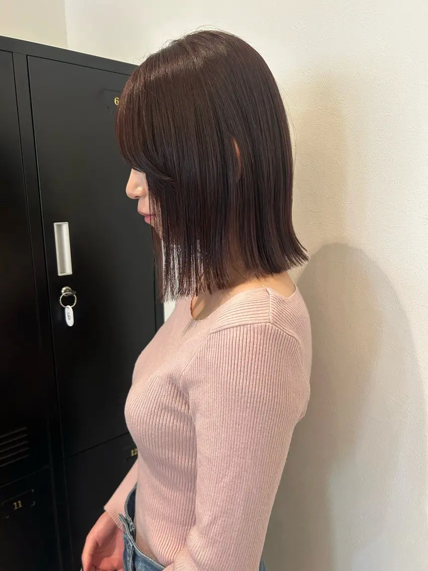 ミディアム NAHO 🩵 透明感カラー🫧のヘアスタイル