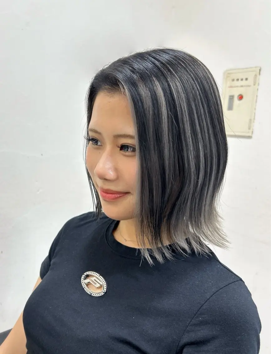 ミディアム ヘアカラー 🍊小川実里🍊 /カラーレイヤーのヘアスタイル