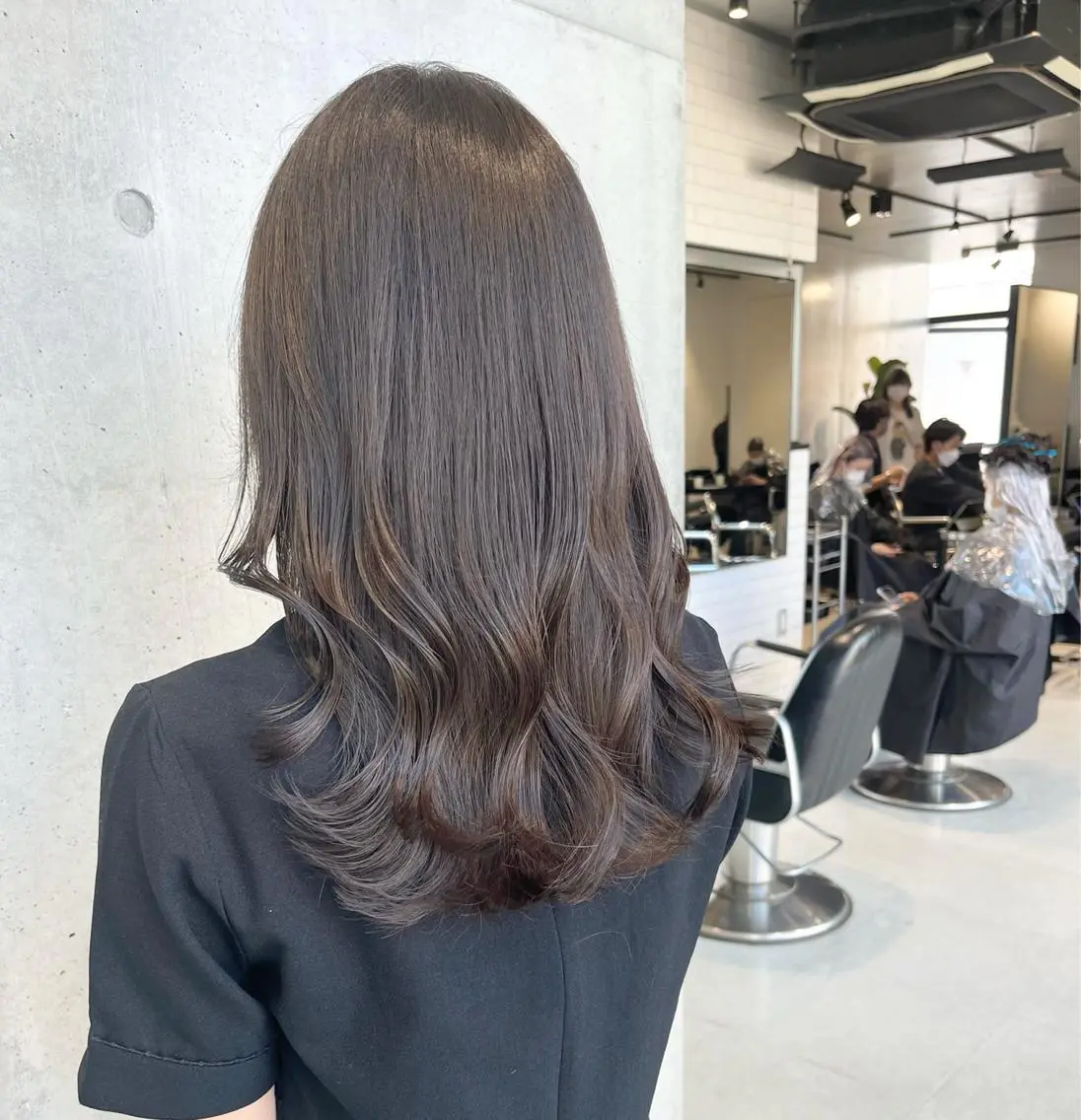 ロング カラー カット ヘアカラー トリートメント 透明感カラー✂︎ /縮毛矯正/YUKAのヘアスタイル
