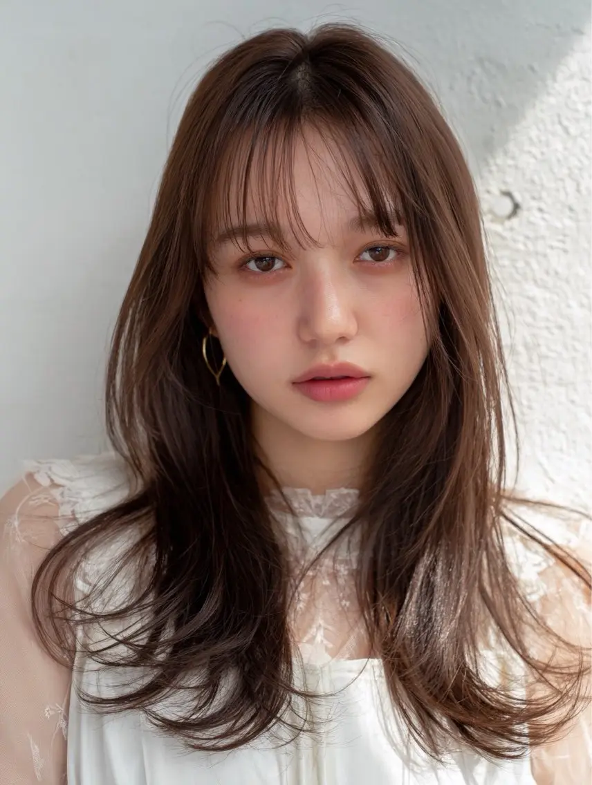 セミロング レイヤーカット ヘアカラー トリートメント Link mili ゆうすけのヘアスタイル