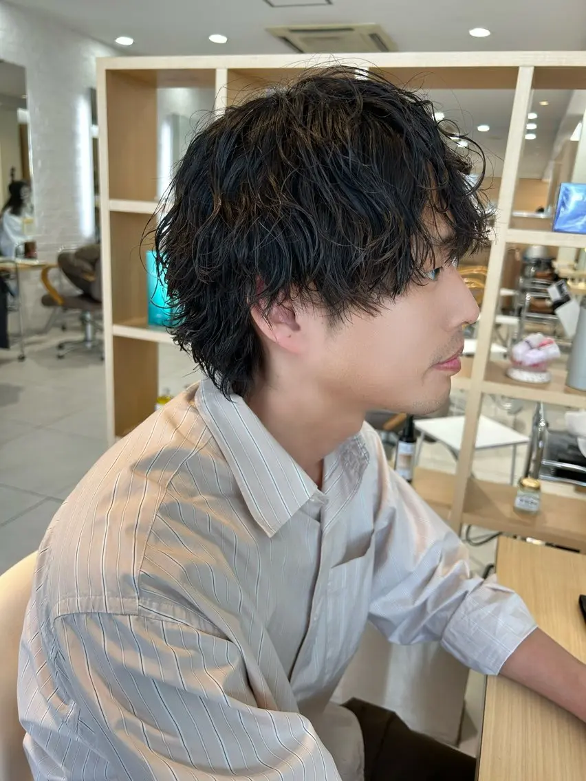 パーマ メンズ ツチダ ヒナのヘアスタイル