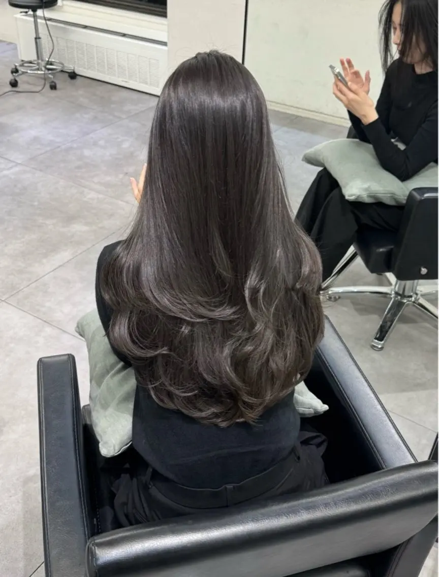 ロング カラー カット ヘアカラー トリートメント 髪質改善/艶カラー HANAのヘアスタイル