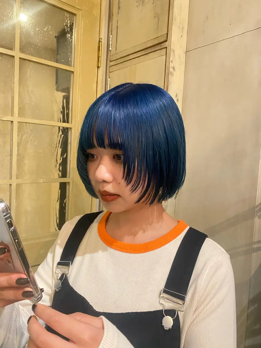 ショート カラー ブリーチ ボブ 顔周りカット レイヤーカット ウルフカット 新宿/縮毛矯正/ 髪質改善/りこのヘアスタイル